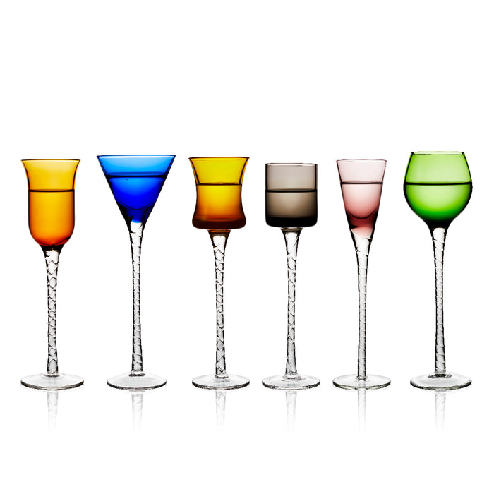 Lyngby Glas Aquavit London vodka glasses 6 pieces mix 27582