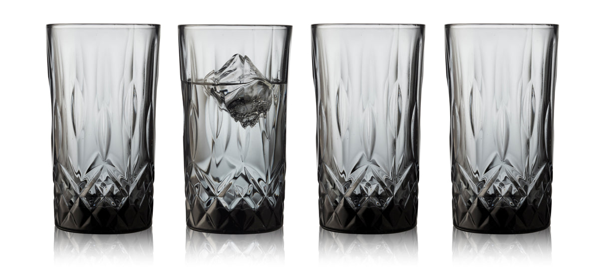 Lyngby Glas Sorrento cocktail glasses 380 ml 4 pieces grey 27784