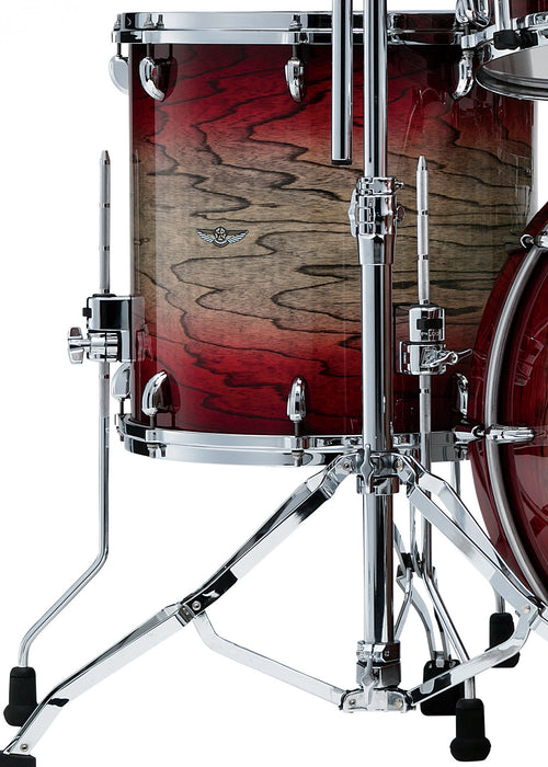 TAMA STAR Walnut Floor Tom 14" x 14" - Garnet Japanese Sen Burst/Chrome HW