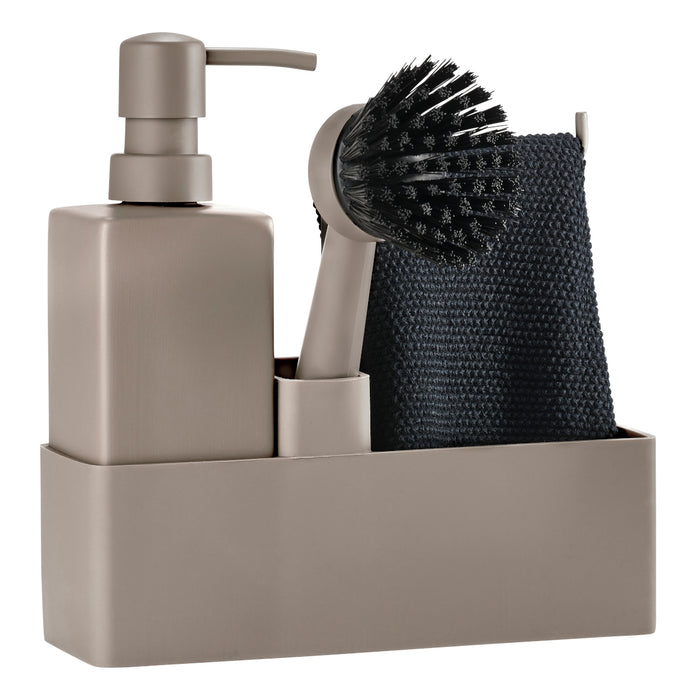 Zone Denmark Sink organizer with cloth Singles Taupe 28078