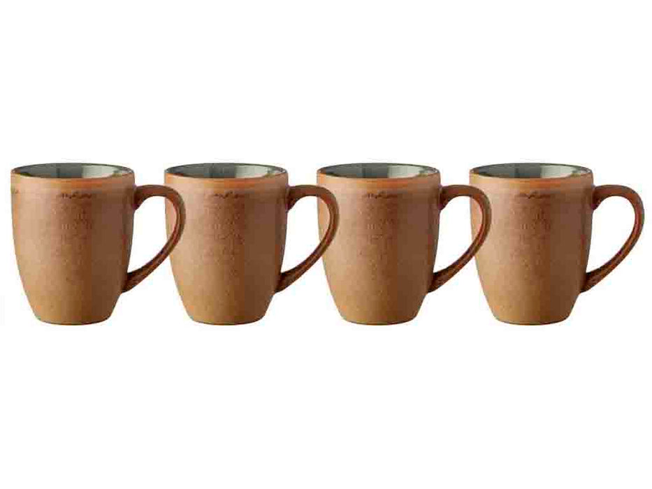 Bitz Set of mugs 300ml 4pcs. Wood/Forest Stoneware 28081