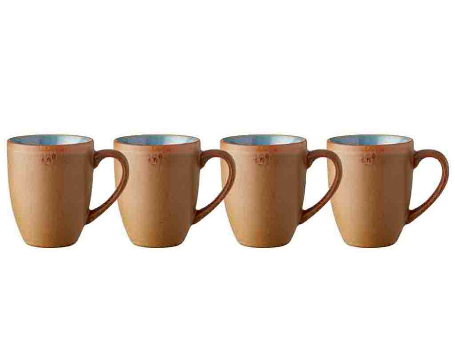 Bitz Set of mugs 300ml 4pcs. Wood/Ocean Stoneware 28084