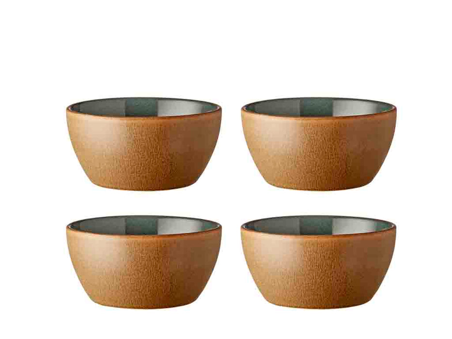 Bitz Set of bowls 4pcs. 12cm Wood/Forest Stoneware 28091