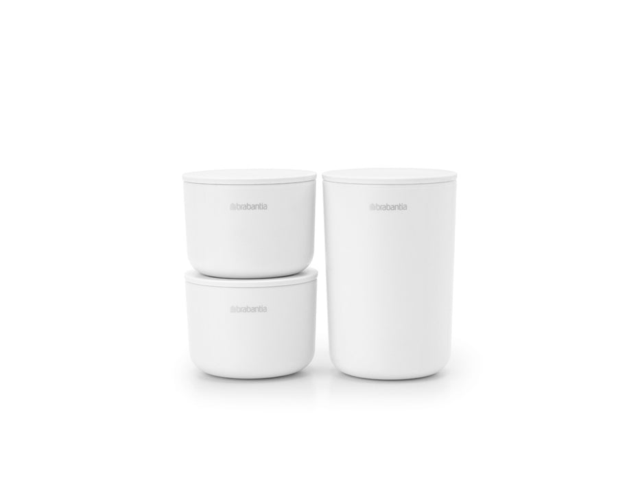 Brabantia Set of containers 3pcs. ReNew white 281327