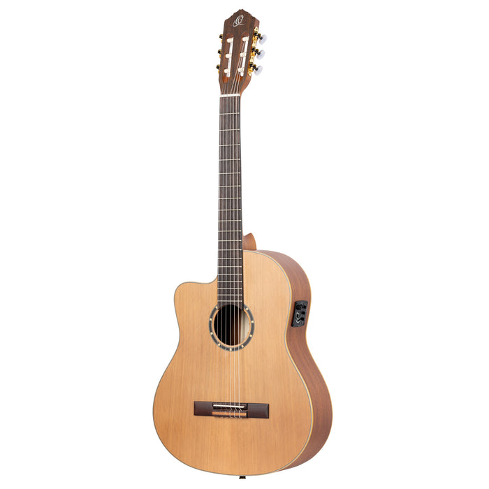 ORTEGA Family Series Pro 4/4 Classical Slim Neck Guitar 6 String Lefty - Solid Cedar / Mahogany Natural + Gig Bag