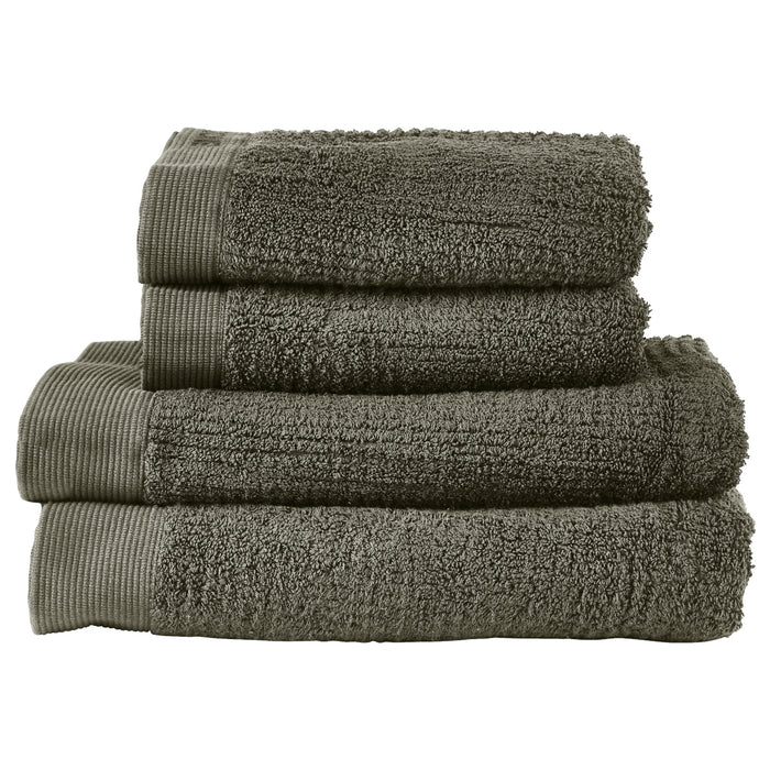 Zone Denmark Bathroom towel set 4 pieces Classic Olive Green 28639