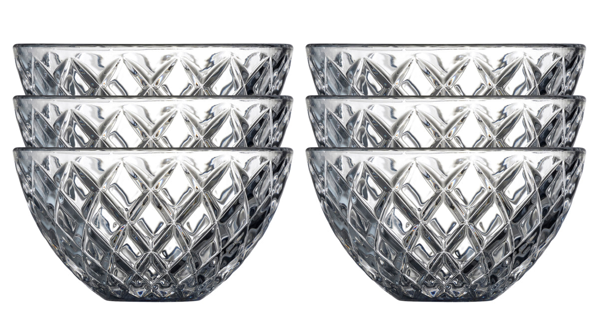 Lyngby Glas Sorrento bowl 12 cm 6 pieces transparent 29029