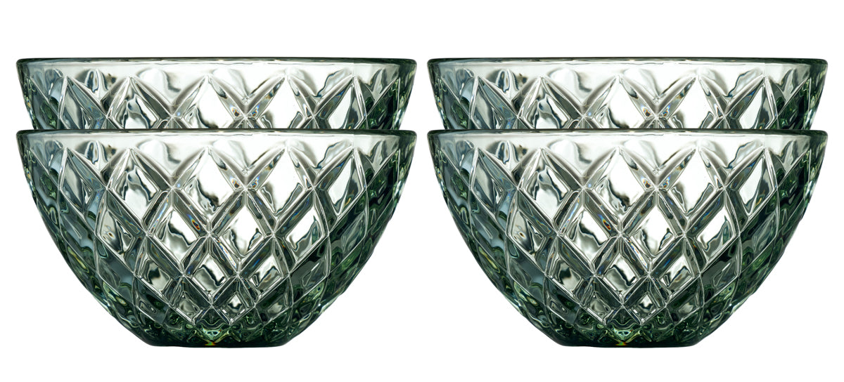 Lyngby Glas Sorrento bowl 12 cm 6 pieces green 29031