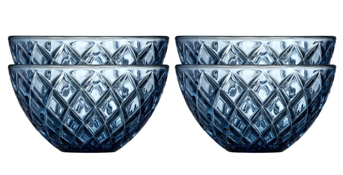 Lyngby Glas Sorrento bowl 12 cm 4 pieces blue 29032