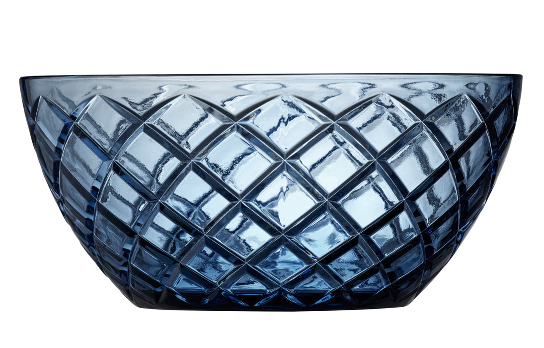 Lyngby Glas Sorrento salad bowl 24 cm blue 29037