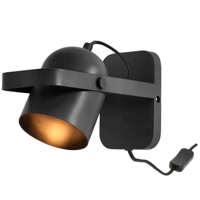 Villa Collection Nesvik wall lamp H 23 cm Black 29200