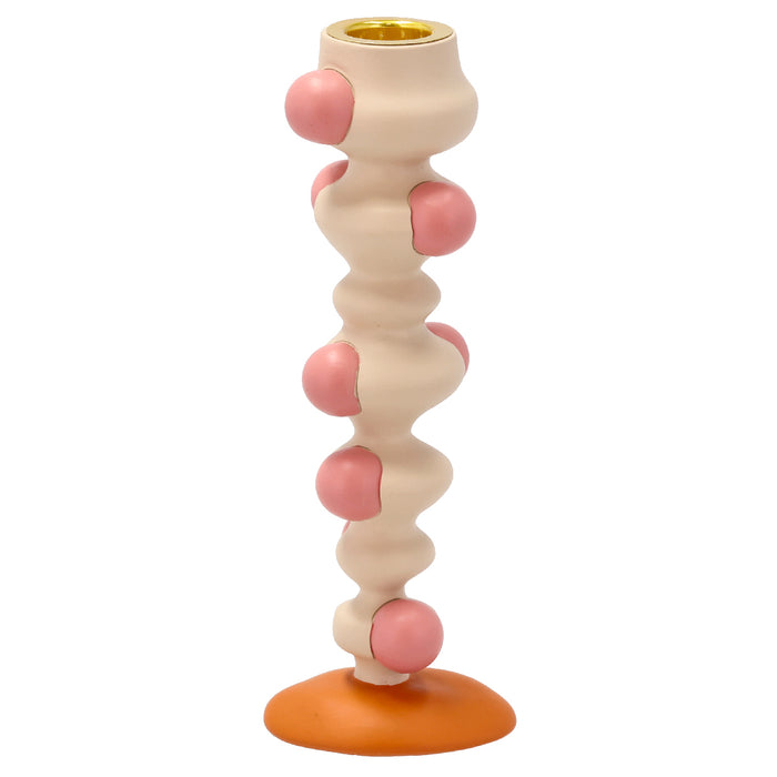 Villa Collection Styles ball candle holder H 18 cm White/Pink 29235