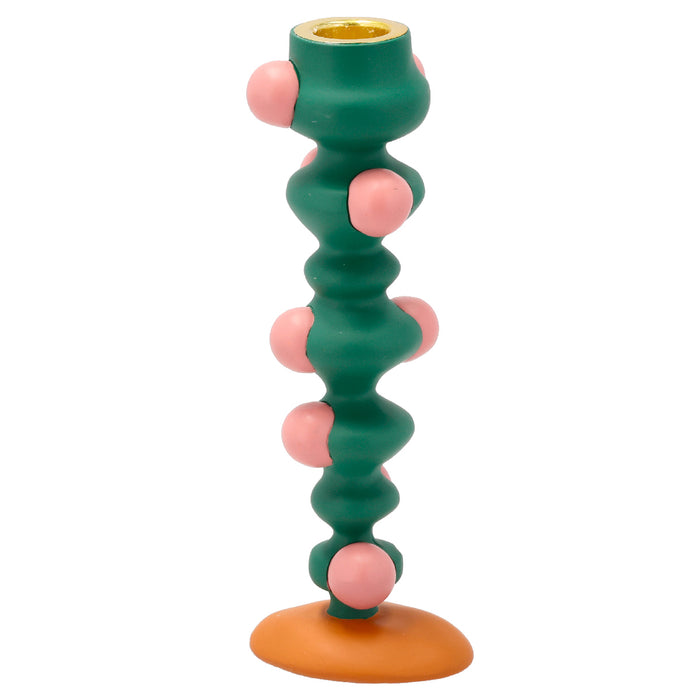 Villa Collection Styles ball candle holder H 18 cm Green/Pink 29236