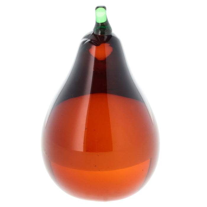 Villa Collection Styles Amber glass pear decoration 29254