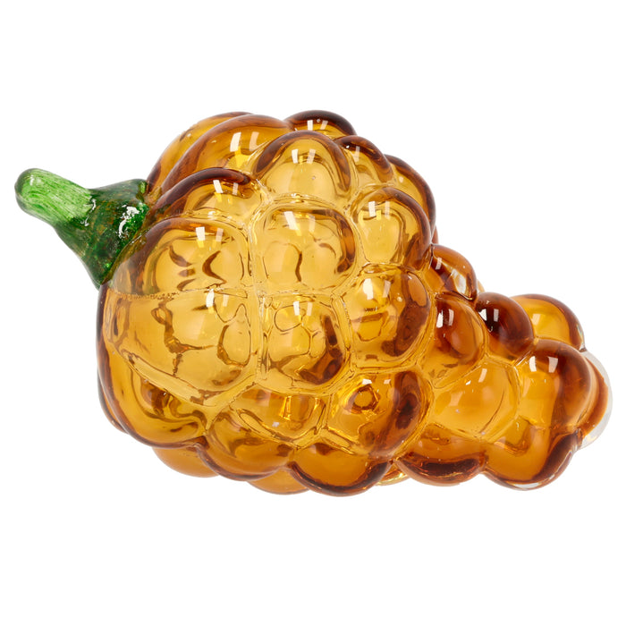 Villa Collection Styles Amber glass grape decoration 29257