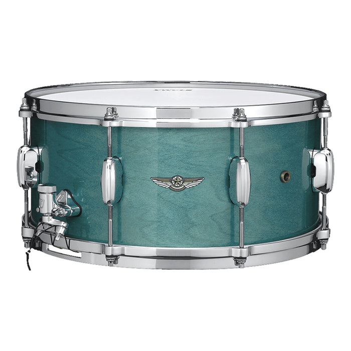 TAMA STAR Walnut Snare Drum 14" x 6,5" - Smoky Blue Mist/Chrome HW
