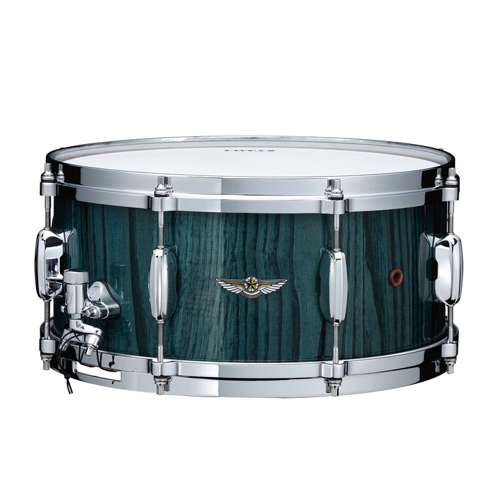 TAMA STAR Walnut Snare Drum 14" x 8" - Light Indigo Japanese Chestnut/Chrome HW