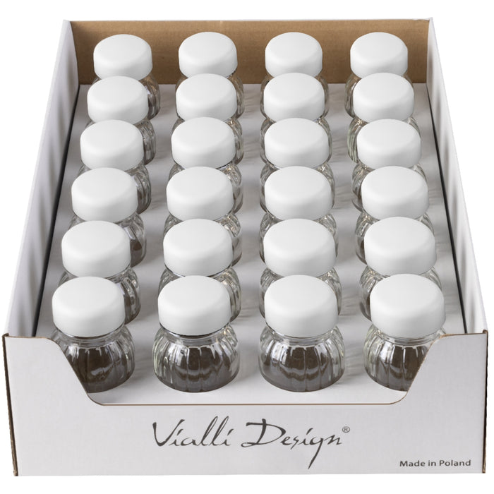 Vialli Design Display with spice jars Vilagio 24 pcs white 1319