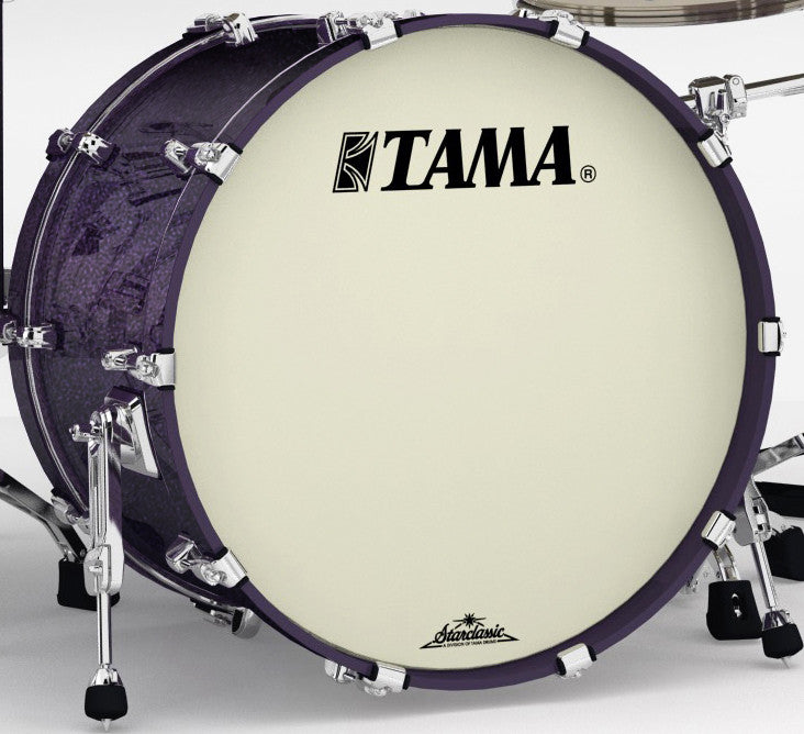 TAMA Starclassic Maple Lacquer Bass Drum 22" x 18" - Deeper Purple/Chrome HW/without Mount