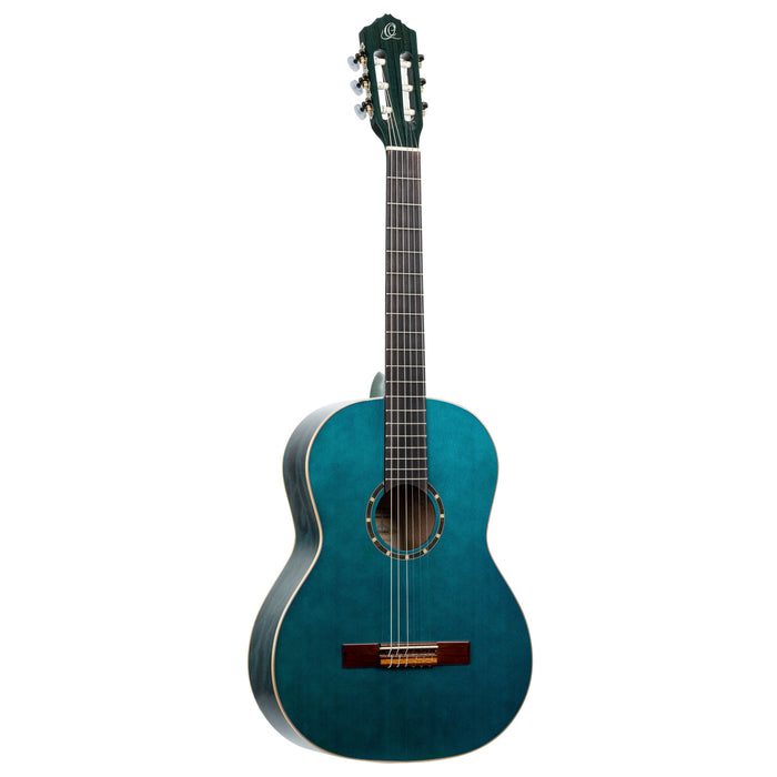 ORTEGA Family Series 4/4 Classical Slim Neck Guitar 6 String - Ocean Blue + Gigbag