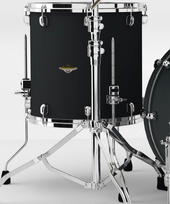 TAMA Starclassic Maple Lacquer Floor Tom 13" x 12" - Flat Black/Chrome HW