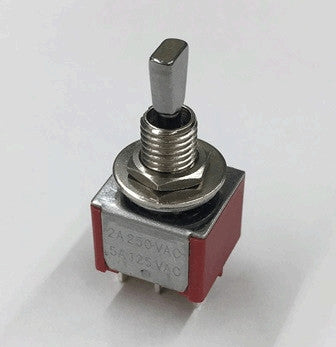 IBANEZ Mini Toggle Switch 3 Wege for Tri-sound On/On/On - nickel with nickel washer & nut