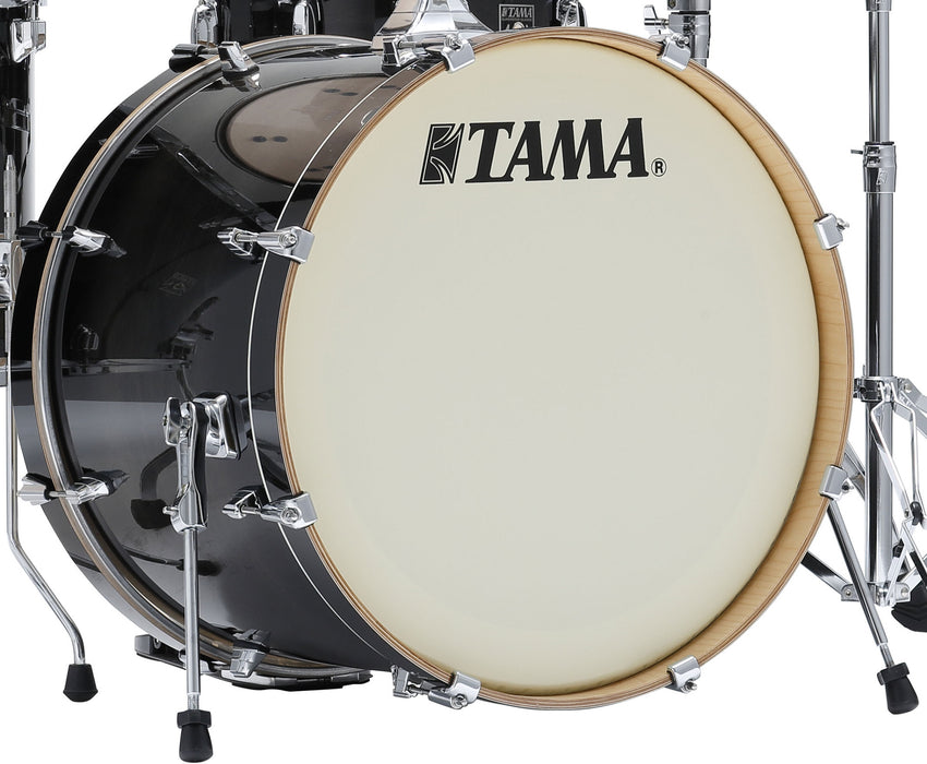 TAMA Superstar Classic Bass Drum 18" x 14" - Transparent Black Burst/Chrome HW/with Bass Drum Lifter