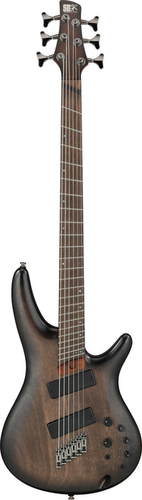 IBANEZ Bass Workshop SR Electric Bass 6-String Crossover, Multi Scale - Black Stained Burst Low Gloss