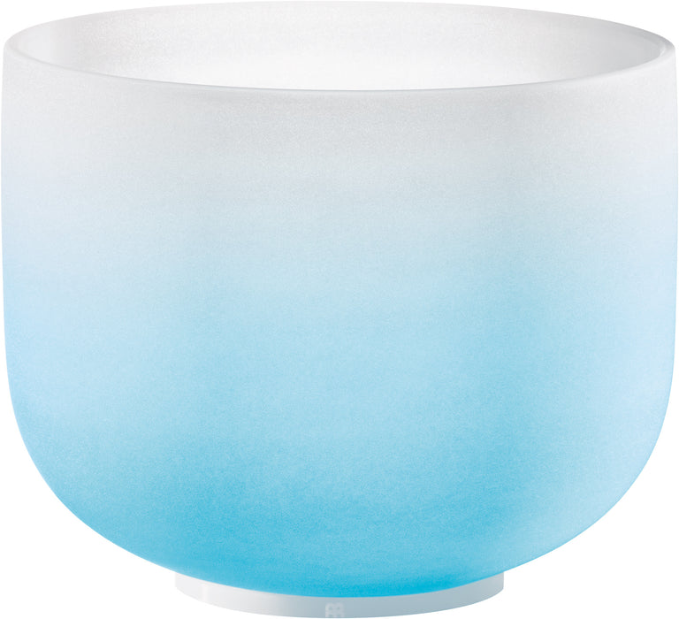 MEINL Sonic Energy Color-Frosted Crystal Singing Bowl 10" - G4/Throat Chakra/440 Hz - Light Blue
