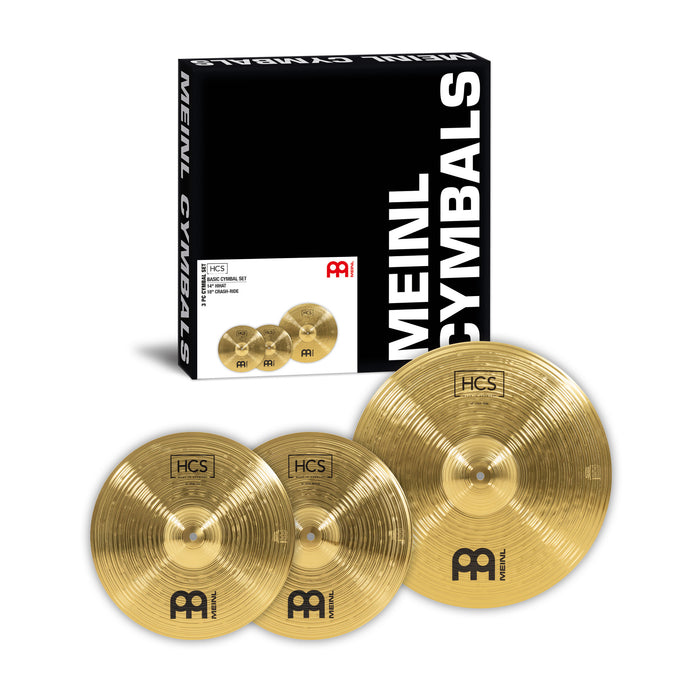MEINL Cymbals HCS Basic Cymbal Set - 14" Hihat, 18" Crash-Ride