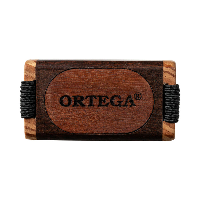 ORTEGA Sound Effect Series Large Wood Finger Shaker - Ebony / Red Cedar Natural