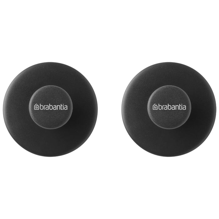 Brabantia Towel hooks 2 pcs. ReNew black 280320