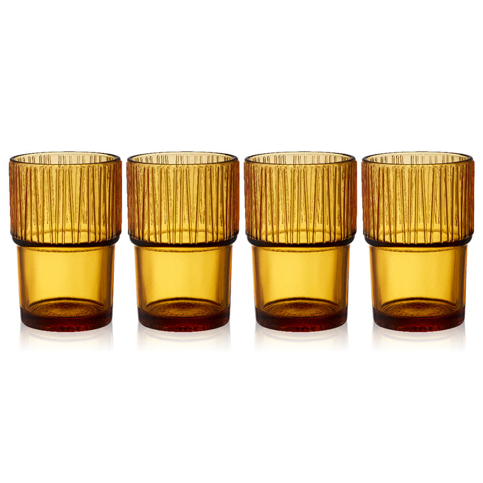 Bitz Kusintha glasses 4 pcs. 380 ml Amber 30678