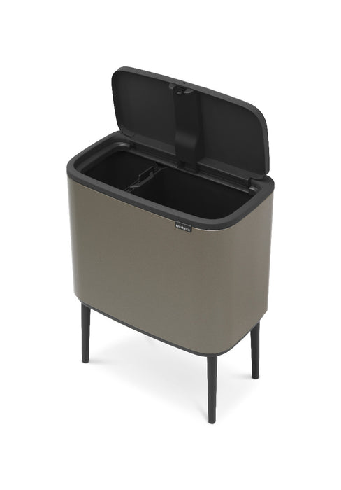 Brabantia Touch Bin BO 11+23 platinum trash garbage can 316142