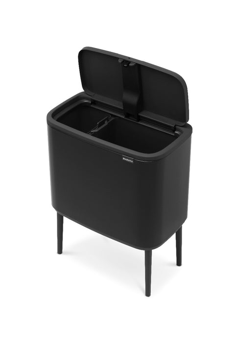 Brabantia Touch Bin Bo 11+23l trash garbage can black 316203