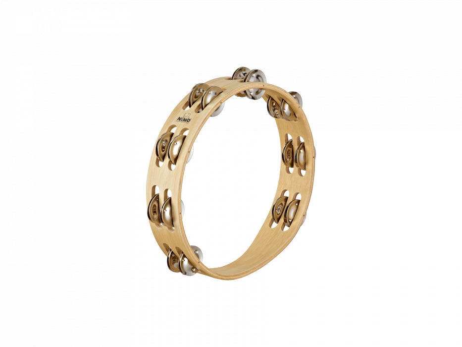 NINO Percussion Wood Tambourine - 10"