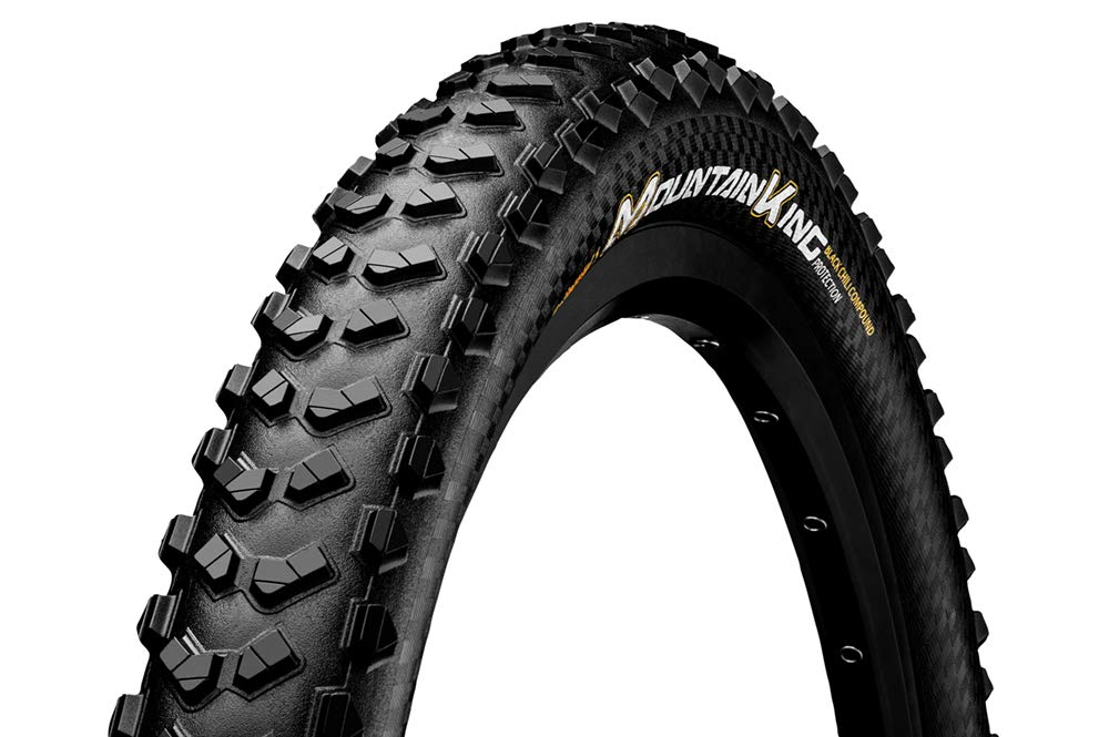 Continental Mountain Bike ProTection Tire - Black Chili, Tubeless, Folding Handmade MTB Performance Tire (26", 27.5", 29"), 27.5 x 2.6, Mountain King