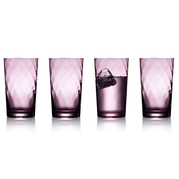 Lyngby Glas Vienna tall glasses 400 ml 4 pieces purple 31723