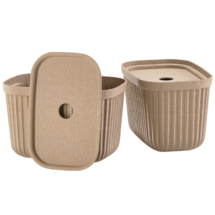 Zone Denmark Storage boxes 2 pcs. Pulp 15x23x15 cm Natural Brown 31766