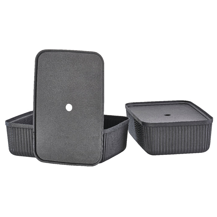 Zone Denmark Storage boxes 2 pcs. Pulp 48x32x15 cm Black 31777