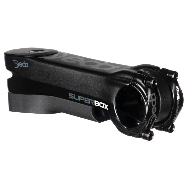 DEDA-ELEMENTI Superbox Stem/Attacco 130 mm, S-DCR System, POB Finish, Alloy 6061, 82° Attack, Black/Black, 130 mm