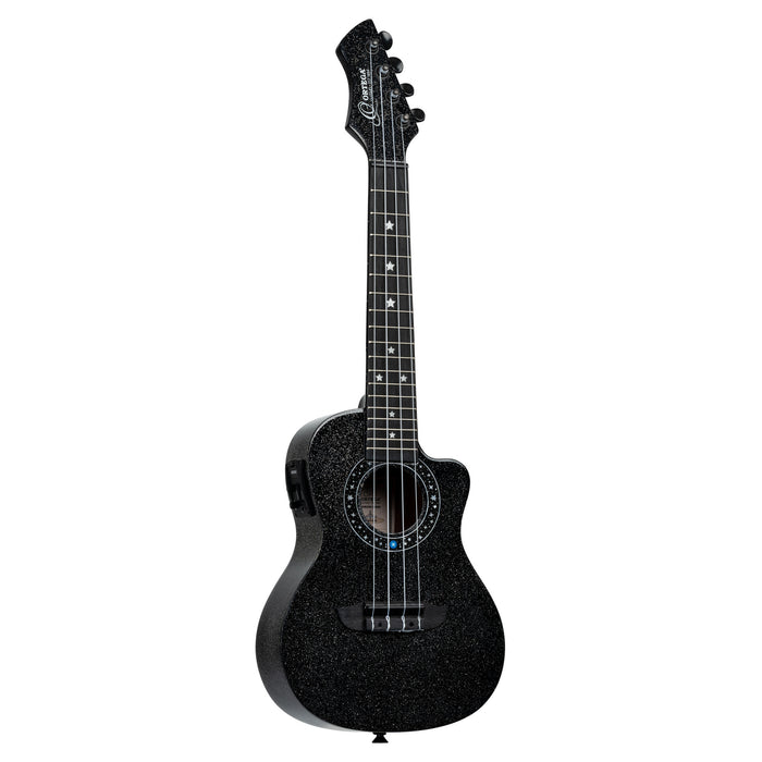 ORTEGA Horizon Series Concert Ukulele 4 String - Black Sparkle + Bag
