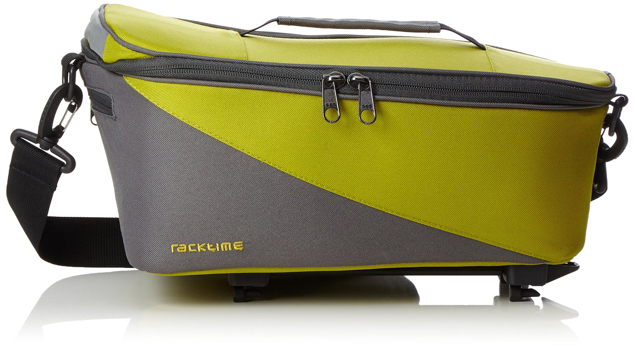 Racktime Unisex – Adult's Talis Pannier Rack Bag, Green, 37x23x18cm