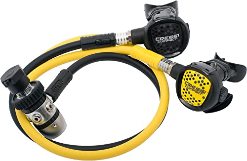 CRESSI Unisex AC2 Compact Plus Octopus XS Din 300 Diving Regulator Black, Black, XS UK