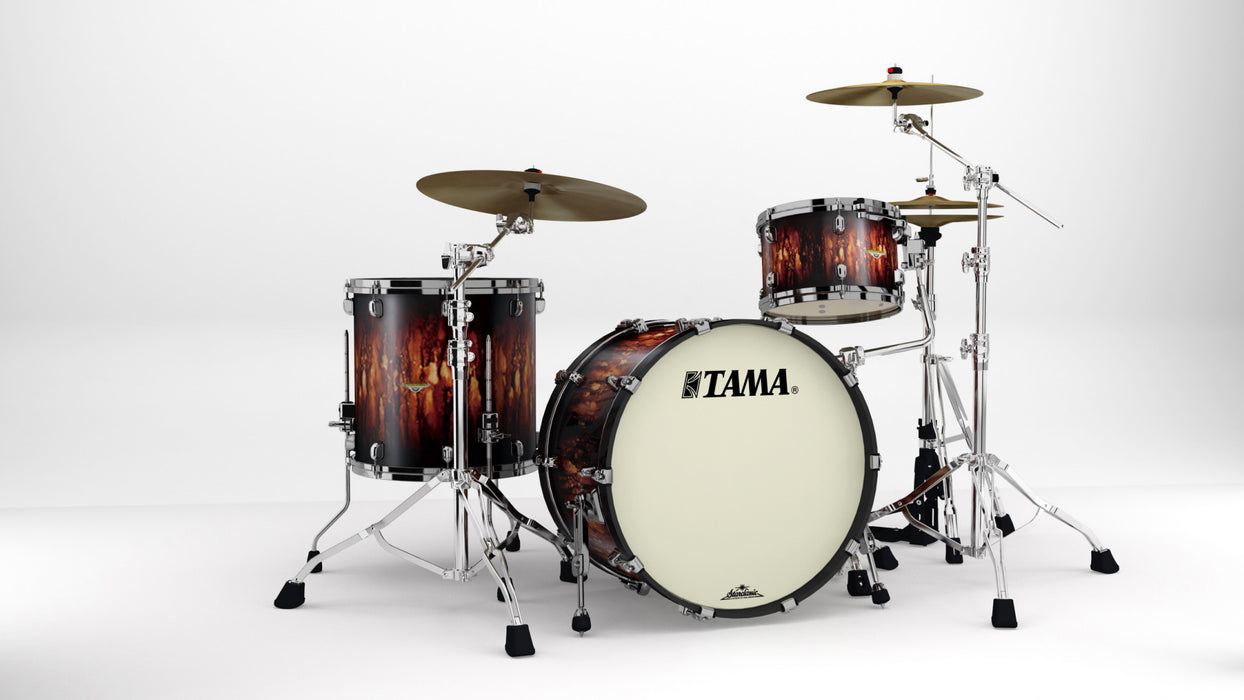 TAMA Starclassic Maple Lacquer Shell Kit 3 pcs - Molten Satin Brown Burst/Black Nickel HW