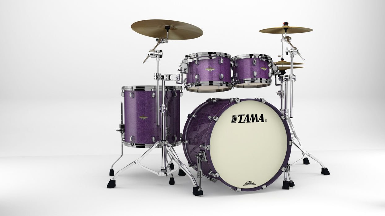 TAMA Starclassic Maple Lacquer Shell Kit 4 pcs - Deeper Purple/Black Nickel HW