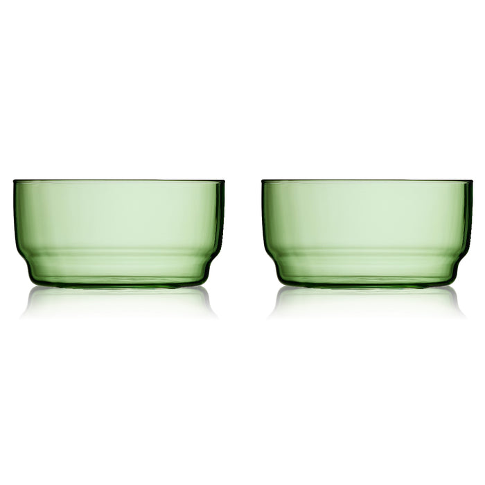 Lyngby Glas Torino bowls 12 cm 2 pieces green 32370
