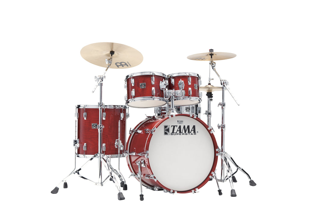 TAMA 50th Anniversary Superstar Shell Kit 4 pcs - Cherry Wine/Chrome HW