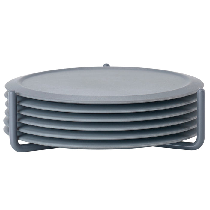 Zone Denmark Singles Cool Grey glass coasters 330304
