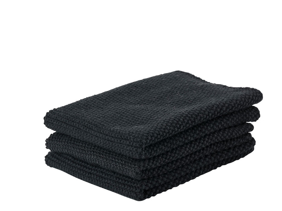 Zone Denmark Kitchen cloths 3pcs black 330409